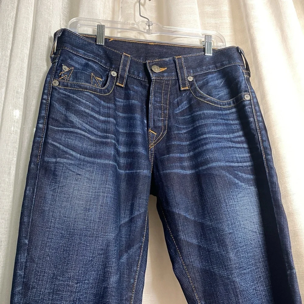 True Religion Men's Davey Pony Express Slim Jeans in Iron Horse 29x33